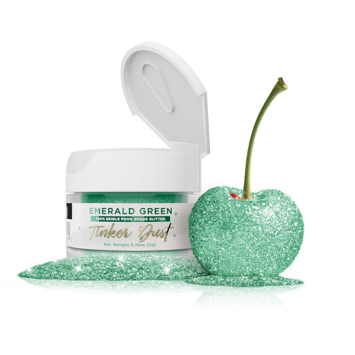 Emerald Green Tinker Dust Edible Glitter | Food Grade Glitter-Brew Glitter®