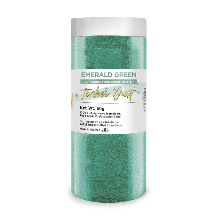 Emerald Green Tinker Dust Food Grade Edible Glitter | Bulk Sizes-Brew Glitter®