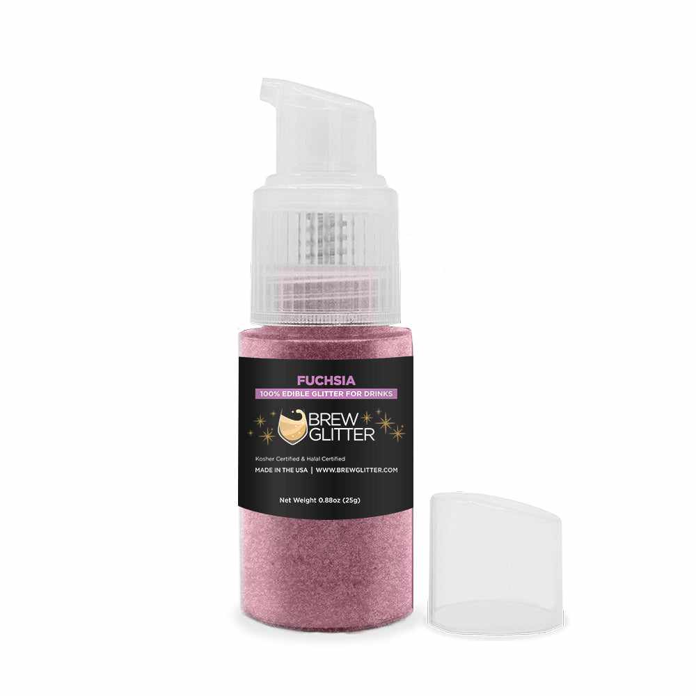 Fuchsia Edible Glitter Spray Pump for Drinks-Brew Glitter®