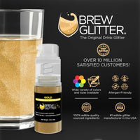 Gold Edible Glitter Mini Spray Pump for Drinks-Brew Glitter®