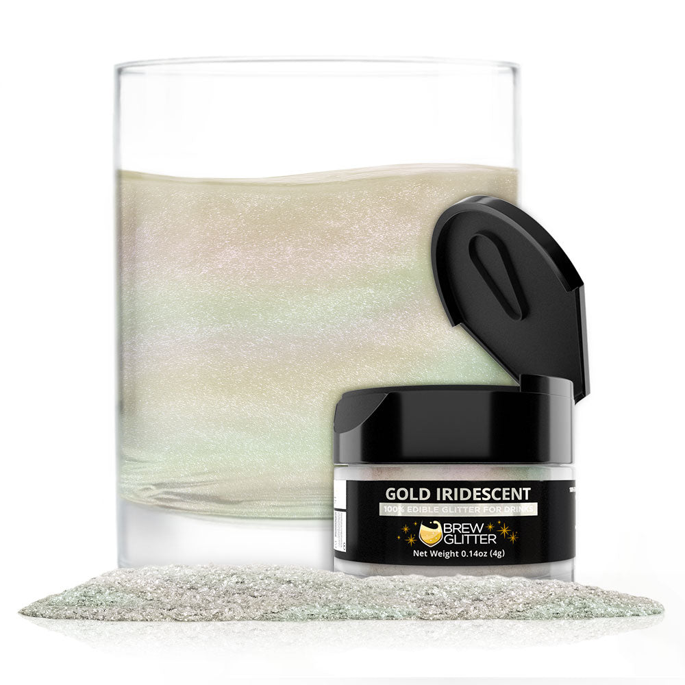 Gold Iridescent Brew Glitter | Food Grade Beverage Glitter-Brew Glitter®