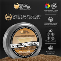 Gold Pearl Cocktail Rimming Sugar-Brew Glitter®