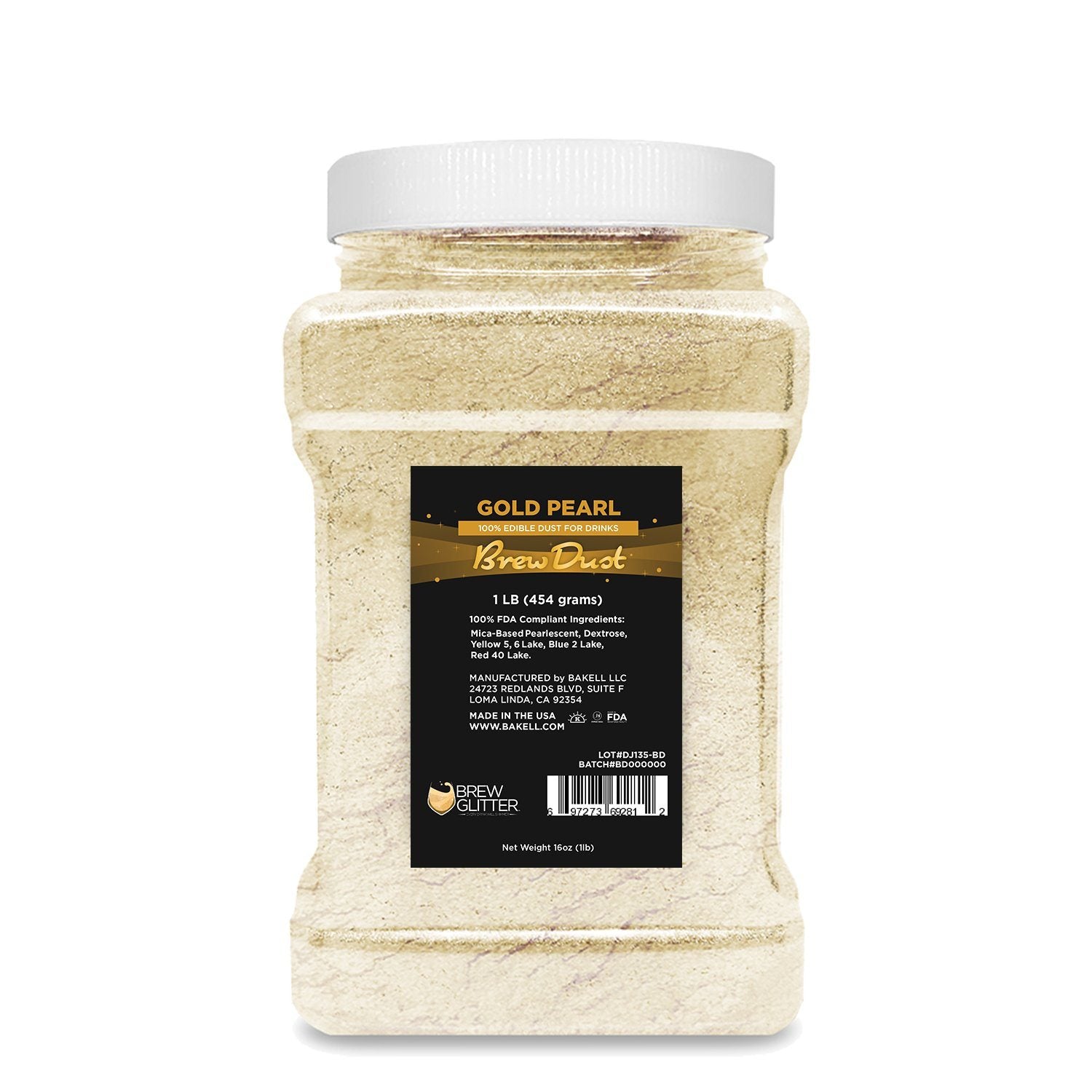 Gold Pearl Edible Brew Dust | Bulk Sizes-Brew Glitter®