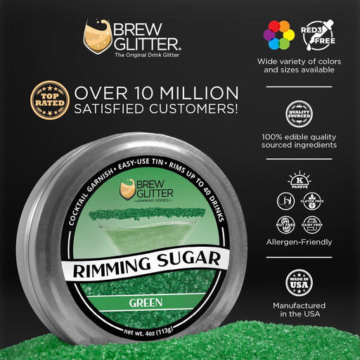 Green Cocktail Rimming Sugar-Brew Glitter®