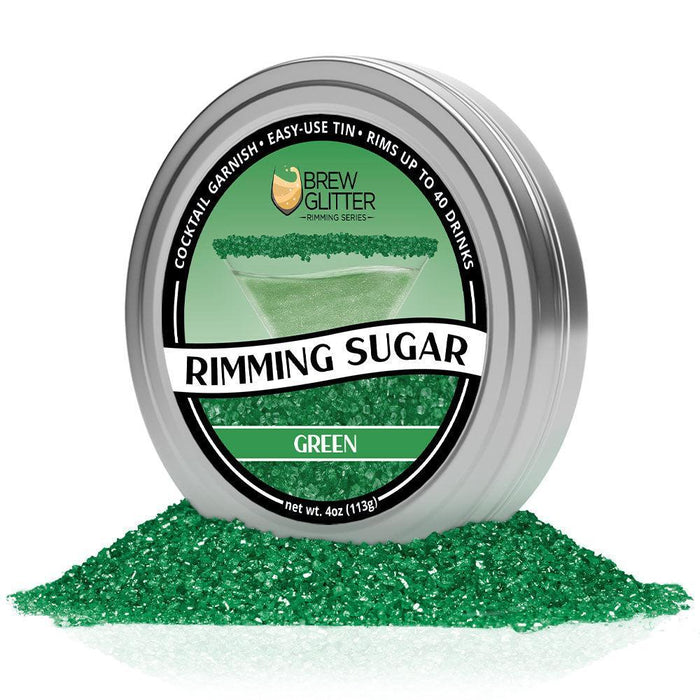 Green Cocktail Rimming Sugar | Private Label (48 units per/case)-Brew Glitter®
