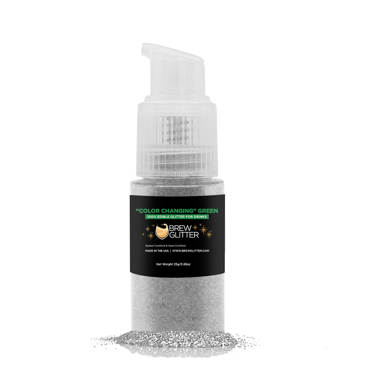 Green Color Changing Brew Glitter Spray Pump-Brew Glitter®