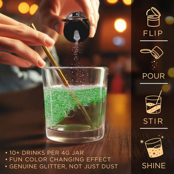 Green Color Changing Brew Glitter Spray Pump by the Case | Private Label-Brew Glitter®