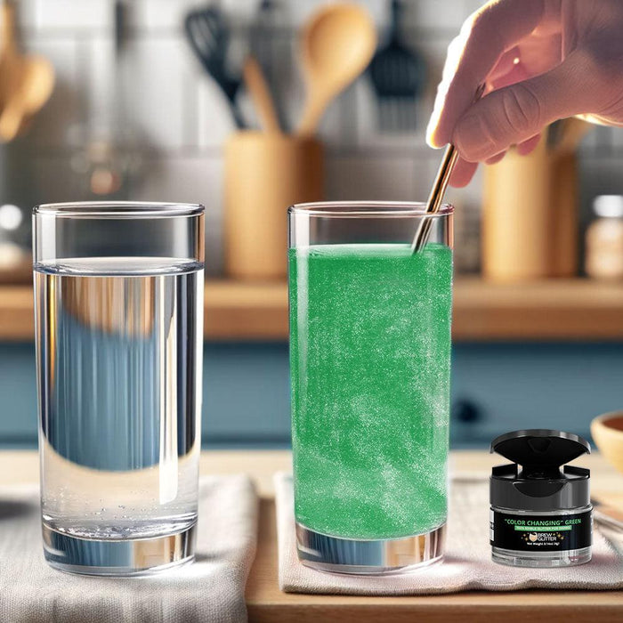 Green Color Changing Brew Glitter Spray Pump by the Case | Private Label-Brew Glitter®