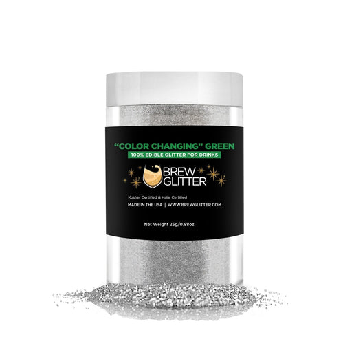 Green Edible Color Changing Brew Glitter | Bulk Size-Brew Glitter®