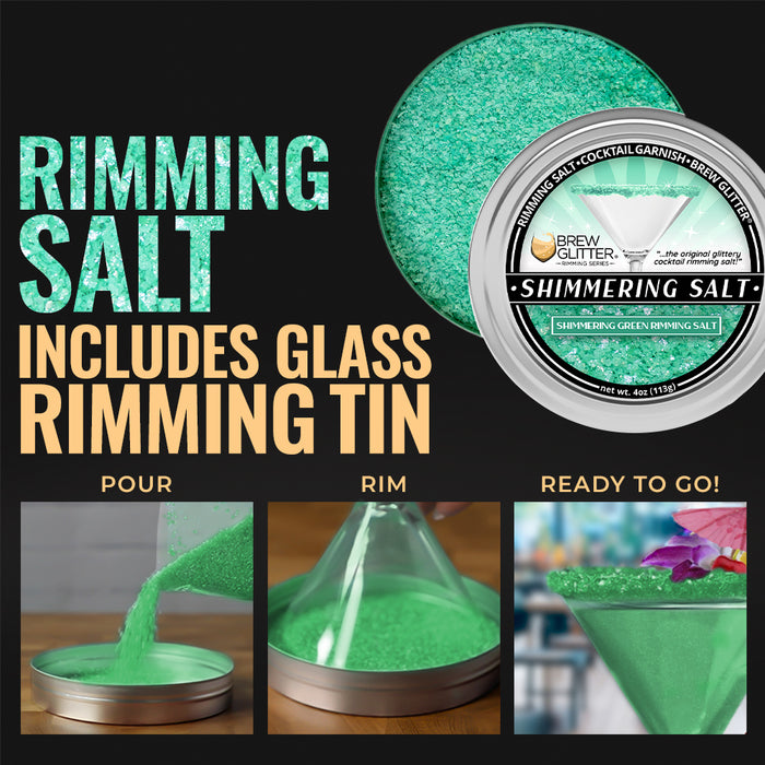 Shimmering Green Cocktail Rimming Salt