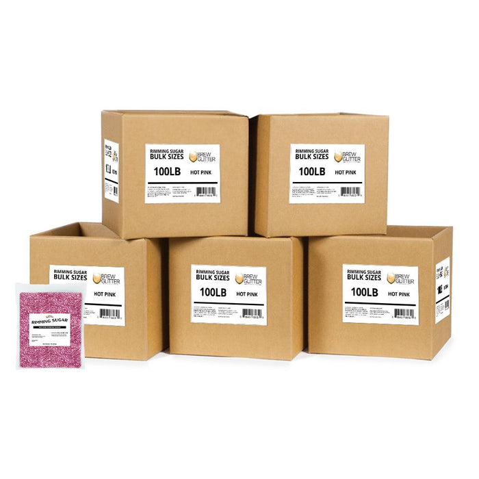 Hot Pink Rimming Sugar | Bulk-Brew Glitter®