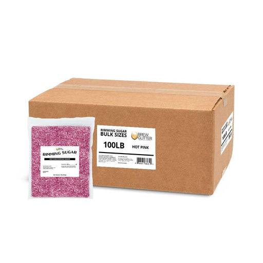 Hot Pink Rimming Sugar | Bulk-Brew Glitter®