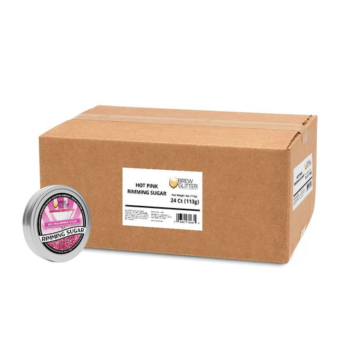 Hot Pink Rimming Sugar | Wholesale-Brew Glitter®