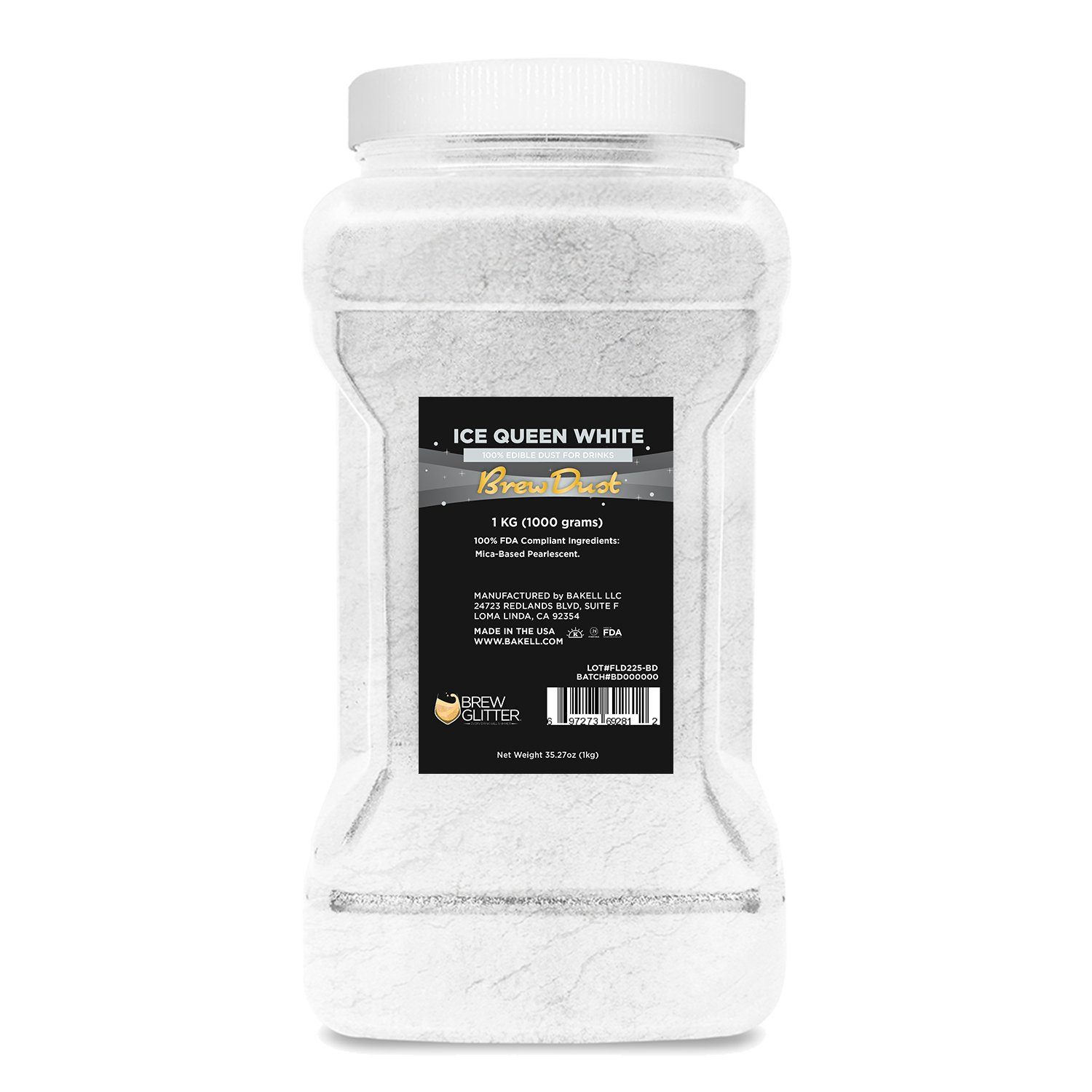 Ice Queen White Edible Pearlized Brew Dust-Brew Glitter®