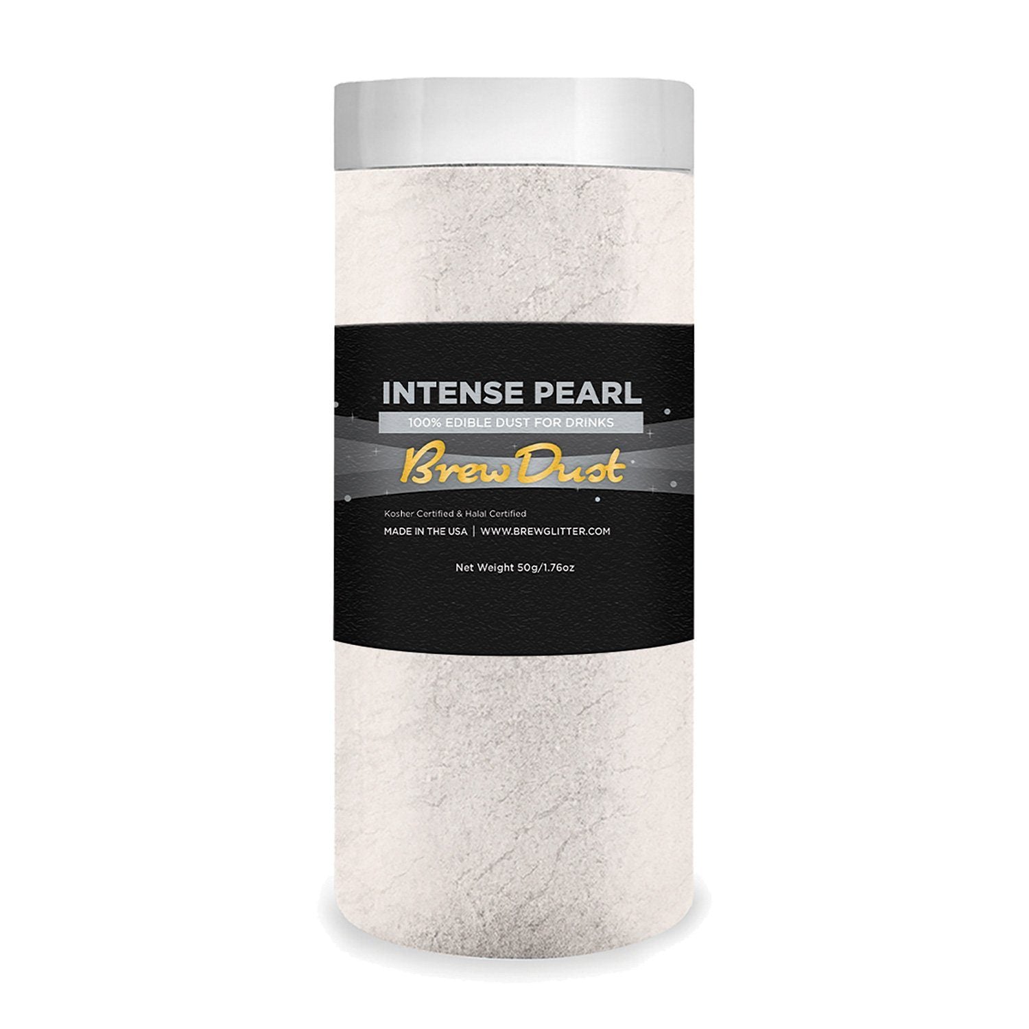 Intense Pearl White Edible Pearlized Brew Dust-Brew Glitter®