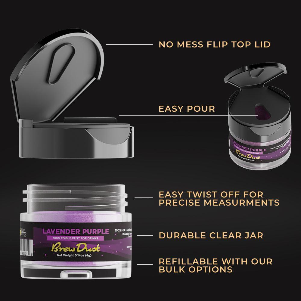 Lavender Purple Edible Brew Dust | Bulk Sizes-Brew Glitter®