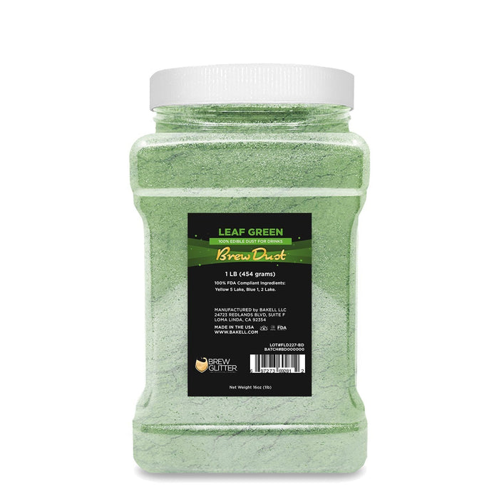 Leaf Green Edible Pearlized Brew Dust-Brew Glitter®