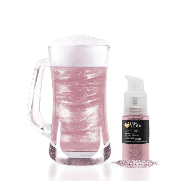 Light Pink Brew Glitter Spray Pump by the Case-Brew Glitter®