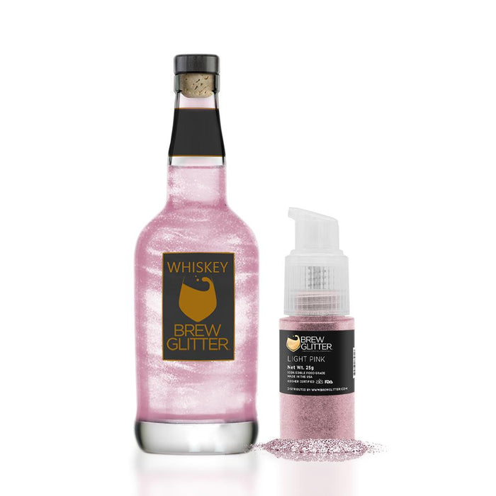 Light Pink Brew Glitter Spray Pump by the Case | Private Label-Brew Glitter®