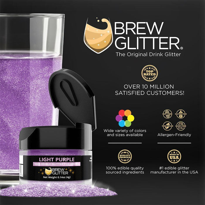 Light Purple Brew Glitter | Bulk Sizes-Brew Glitter®