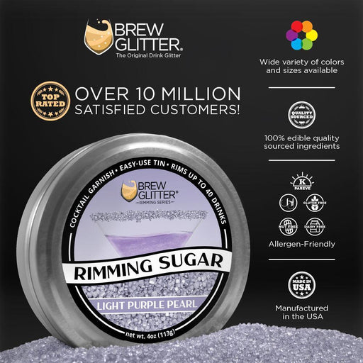 Light Purple Rimming Sugar | Private Label-Brew Glitter®