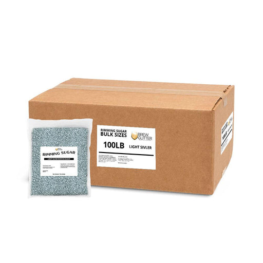 Light Silver Cocktail Rimming Sugar | Bulk Sizes-Brew Glitter®