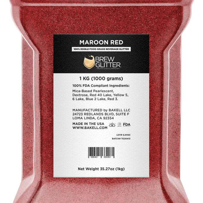 Maroon Brew Glitter by the Case-Brew Glitter®