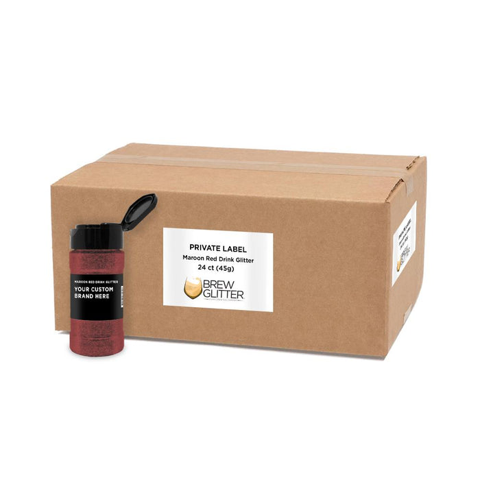 Maroon Brew Glitter by the Case | Private Label-Brew Glitter®