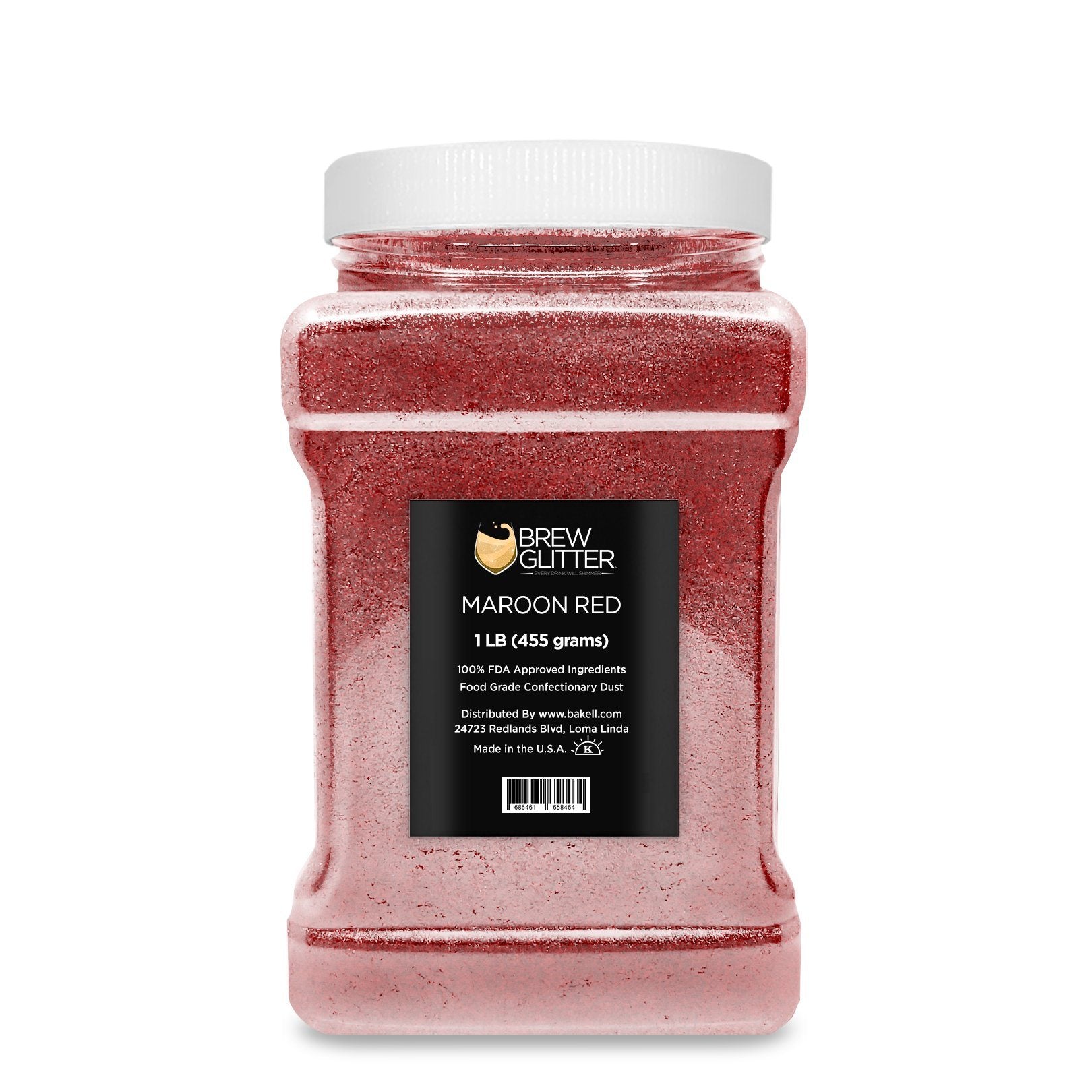 Maroon Red Brew Glitter | Food Grade Beverage Glitter-Brew Glitter®