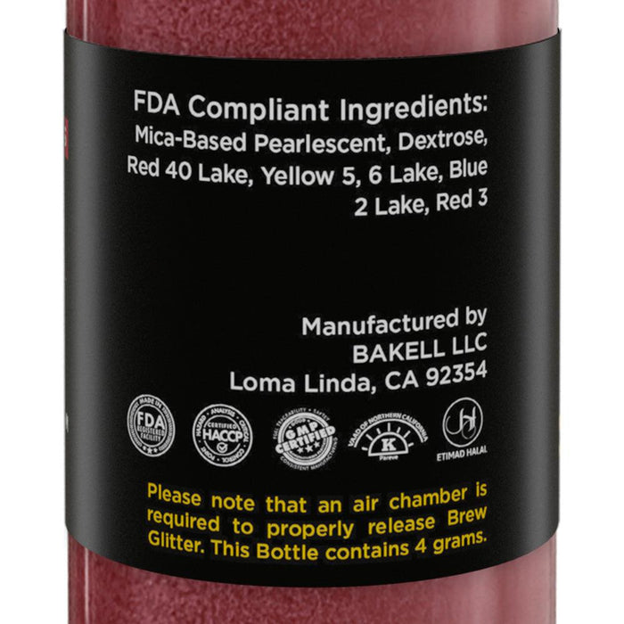 Maroon Red Brew Glitter Mini Spray Pump by the Case | Private Label-Brew Glitter®