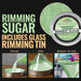 Mint Green Cocktail Rimming Sugar by the case (24 units per/ case)-Brew Glitter®