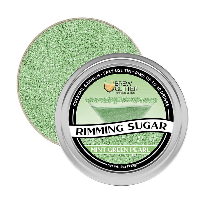 Mint Green Cocktail Rimming Sugar by the case (24 units per/ case)-Brew Glitter®