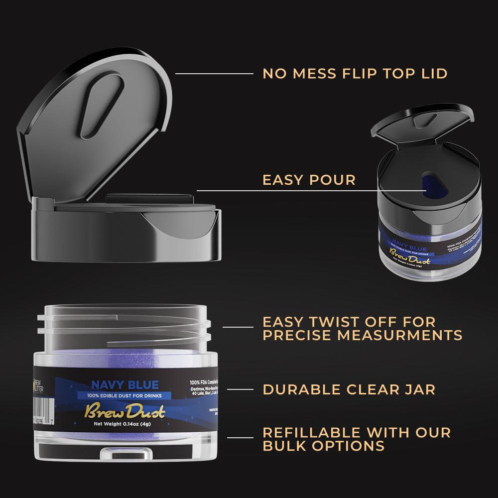 Navy Blue Edible Brew Dust | Bulk Sizes-Brew Glitter®