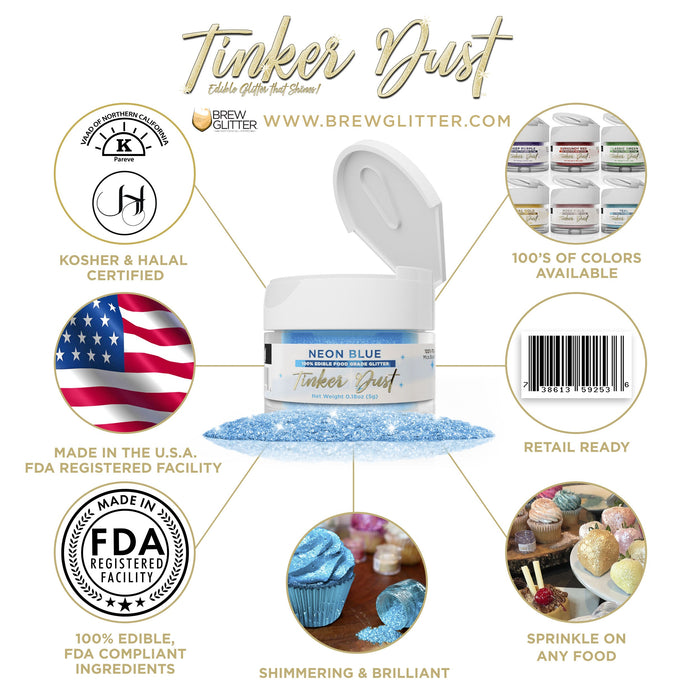 Neon Blue Tinker Dust by the Case-Brew Glitter®