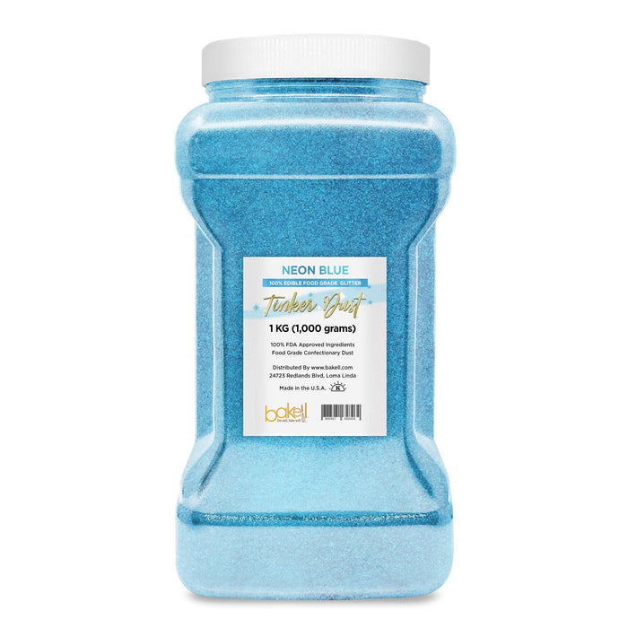 Neon Blue Tinker Dust Food Grade Edible Glitter | Bulk Sizes-Brew Glitter®