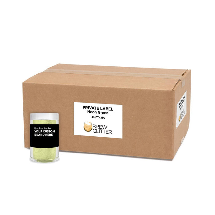 Neon Green Brew Dust by the Case | Private Label-Brew Glitter®