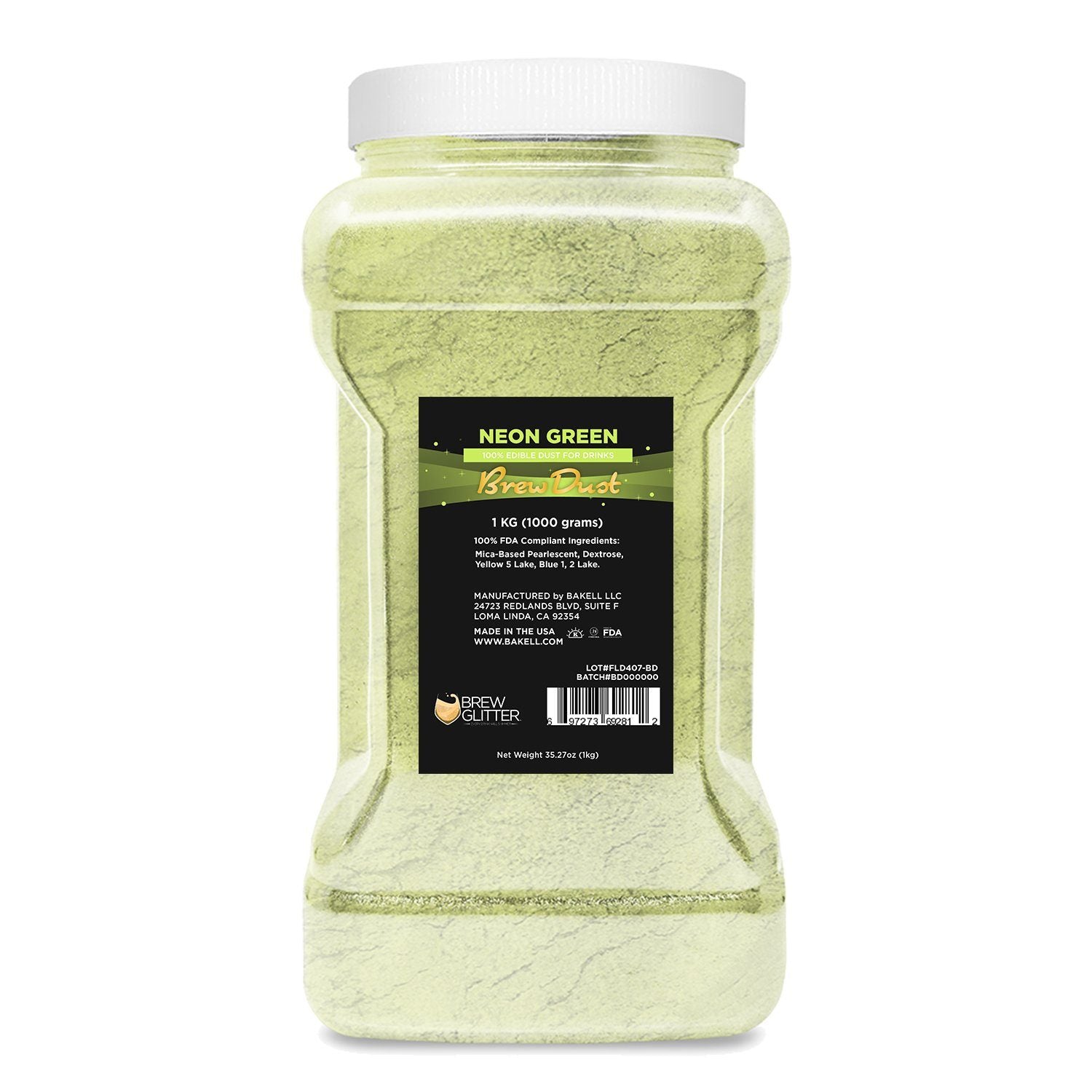 Neon Green Edible Brew Dust | Bulk Sizes-Brew Glitter®