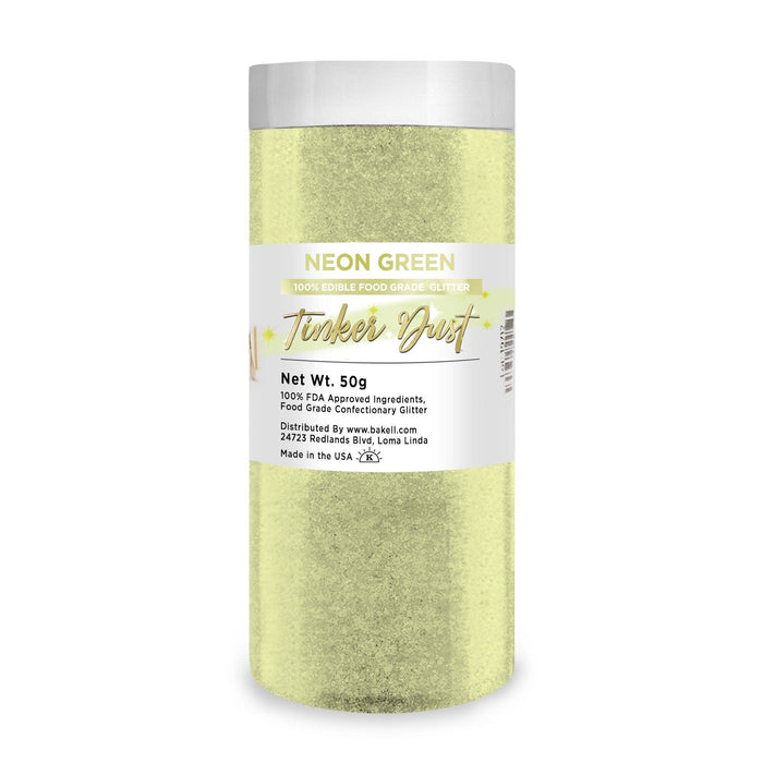 Neon Green Tinker Dust Food Grade Edible Glitter | Bulk Sizes-Brew Glitter®