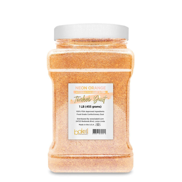 Neon Orange Tinker Dust Food Grade Edible Glitter | Bulk Sizes-Brew Glitter®