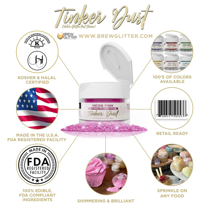 Neon Pink Tinker Dust by the Case-Brew Glitter®