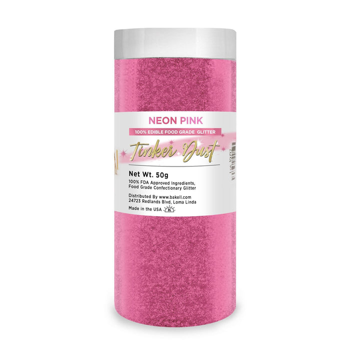 Neon Pink Tinker Dust Food Grade Edible Glitter | Bulk Sizes-Brew Glitter®