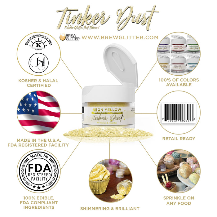 Neon Yellow Tinker Dust by the Case-Brew Glitter®