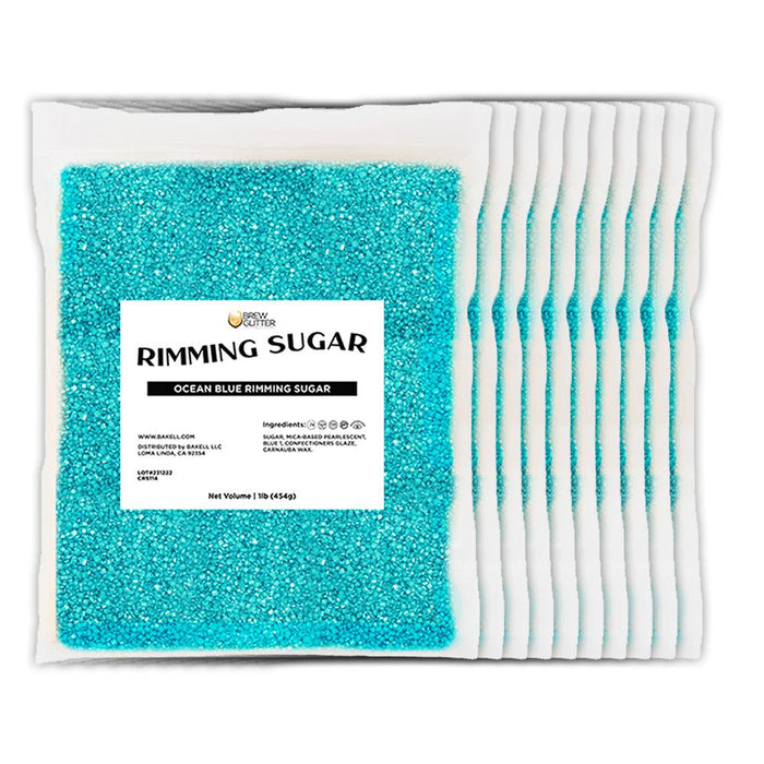 Ocean Blue Cocktail Rimming Sugar | Bulk Sizes-Brew Glitter®