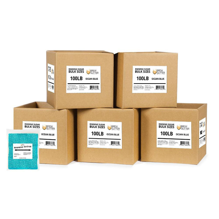 Ocean Blue Cocktail Rimming Sugar | Bulk Sizes-Brew Glitter®