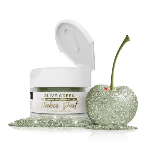 Olive Green Tinker Dust Edible Glitter | Food Grade Glitter-Brew Glitter®
