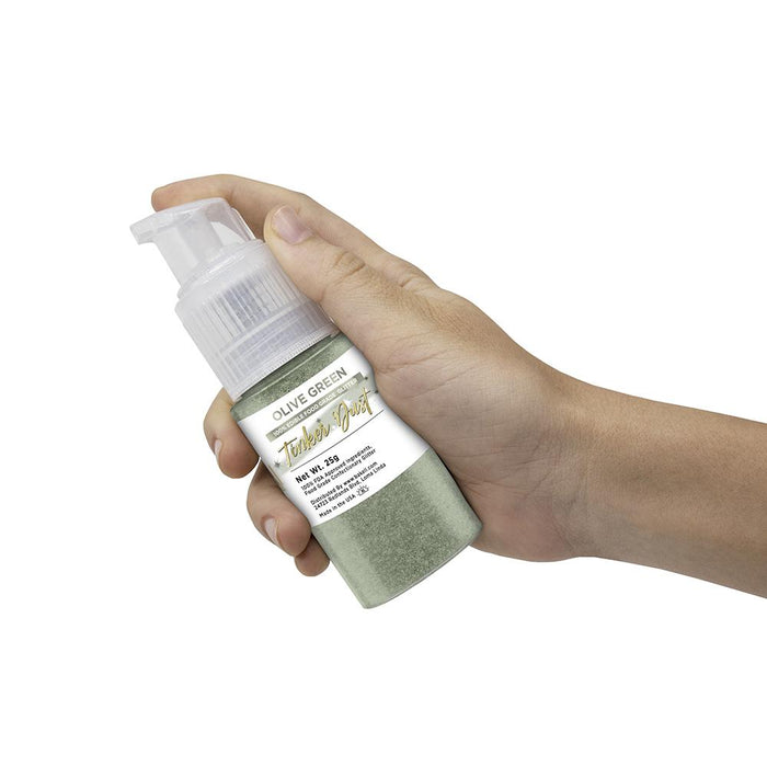 Olive Green Tinker Dust Edible Glitter Spray Pump-Brew Glitter®