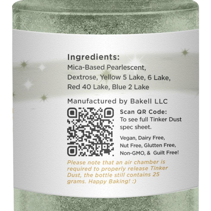 Olive Green Tinker Dust Edible Glitter Spray Pump-Brew Glitter®