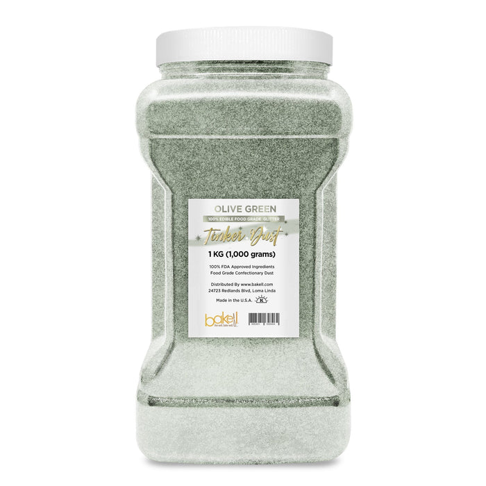 Olive Green Tinker Dust Food Grade Edible Glitter | Bulk Sizes-Brew Glitter®