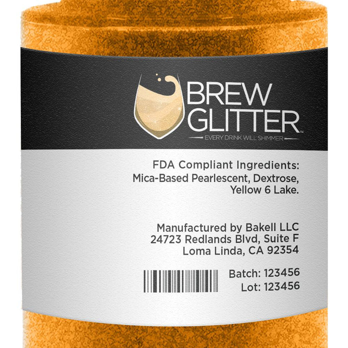 Orange Brew Glitter Spray Pump by the Case | Private Label-Brew Glitter®
