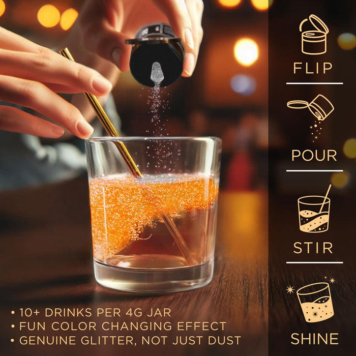 Orange Color Changing Brew Glitter Mini Spray Pump by the Case | Private Label-Brew Glitter®